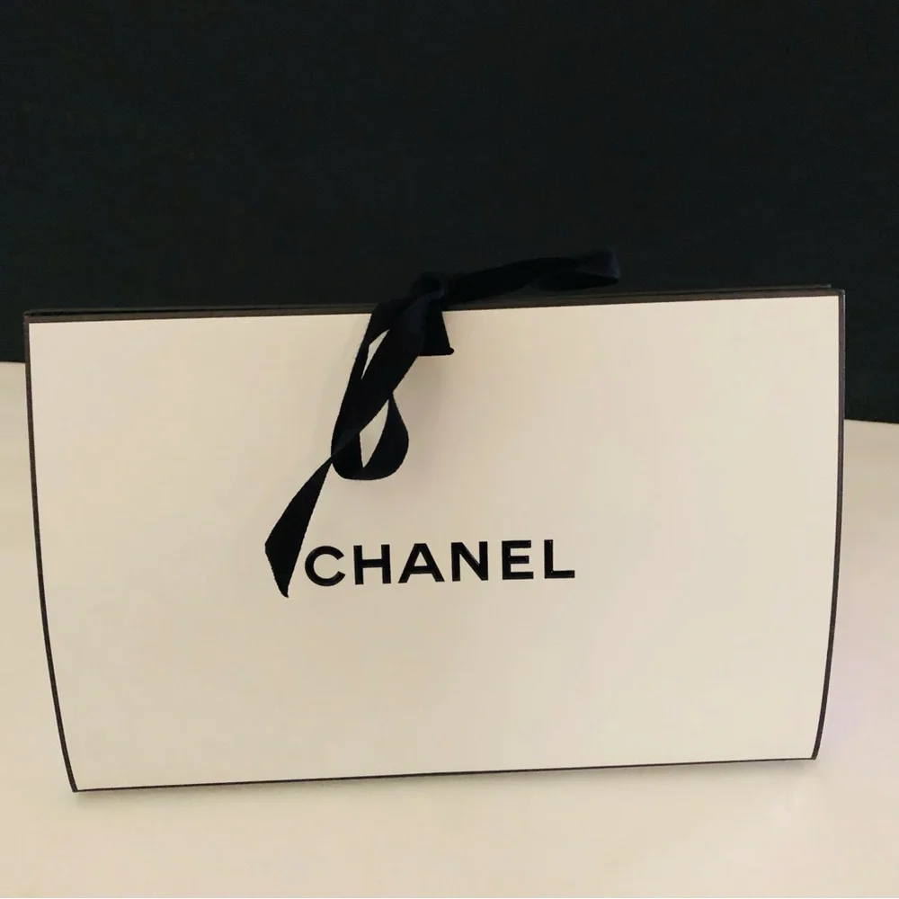 Authentic Chanel Gift Triangle Boxes (2) Of Same Box,  With Shreds